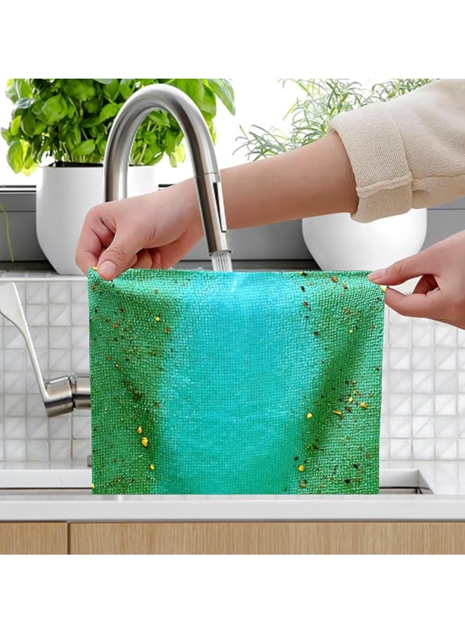 مناديل تنظيف مايكروفايبر في علبة سحب متعدد الالوان – 20 قطعة ماصة وخالية من الوبر تنظف بدون آثار للزجاج والمطبخ والسيارة والإلكترونيات – قابلة للغسل وإعادة الاستخدام - Image 2